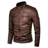Jaqueta Masculina Vintage em Couro - Heritage Brown
