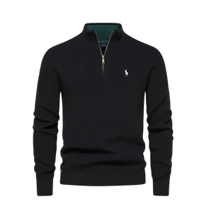 Suéter Polo Premium Meio Ziper