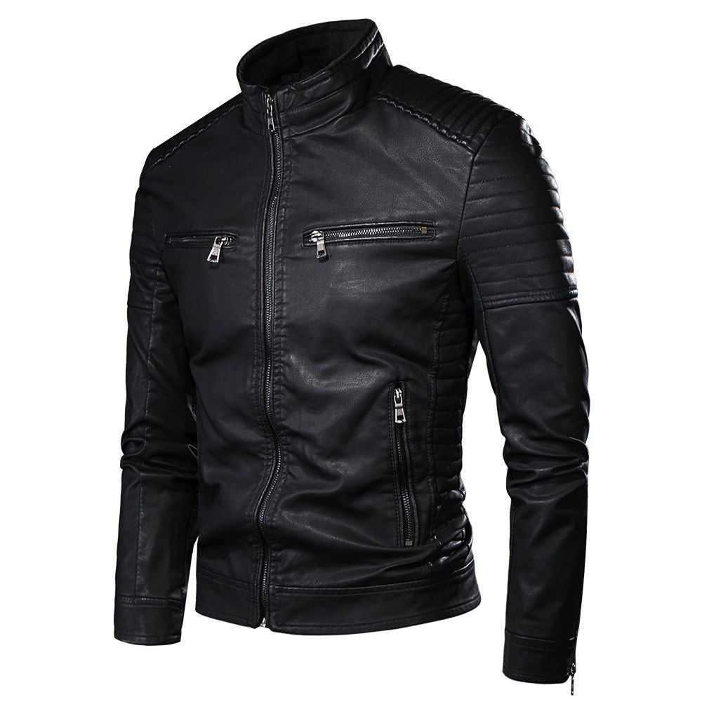 Jaqueta Masculina Vintage em Couro - Heritage Brown