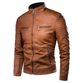 Jaqueta Masculina Vintage em Couro - Heritage Brown