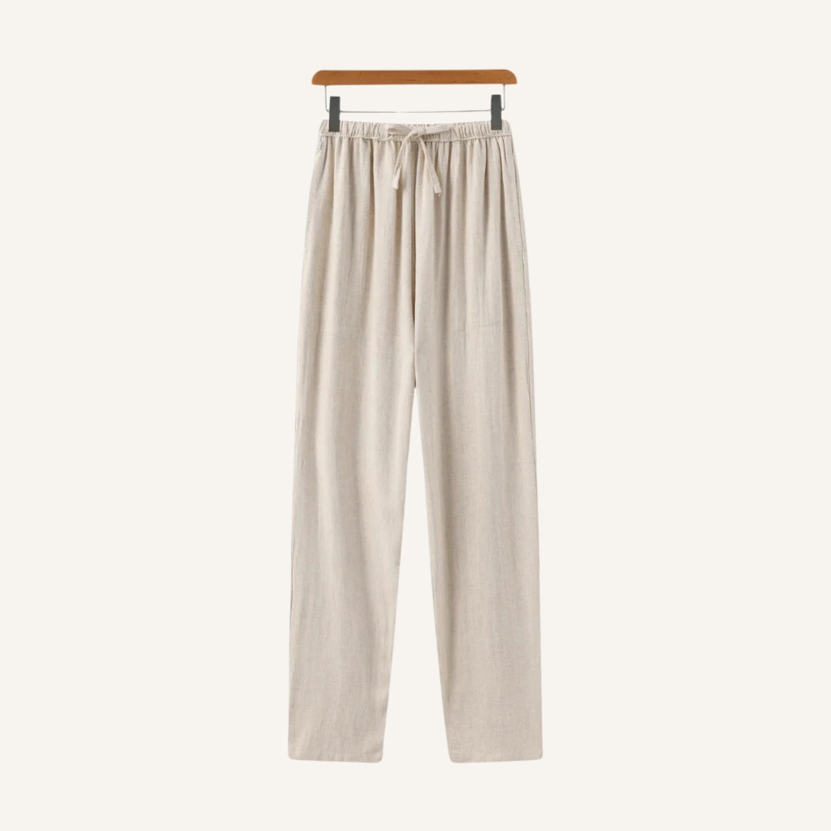 Calça Masculina de Linho Slim Fit Milford bege