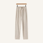 Calça Masculina de Linho Slim Fit Milford bege