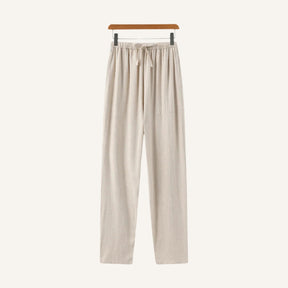 Calça Masculina de Linho Slim Fit Milford bege