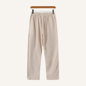 Calca Masculina de Linho Old Money Milford bege