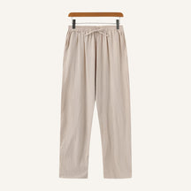 Calca Masculina de Linho Old Money Milford bege