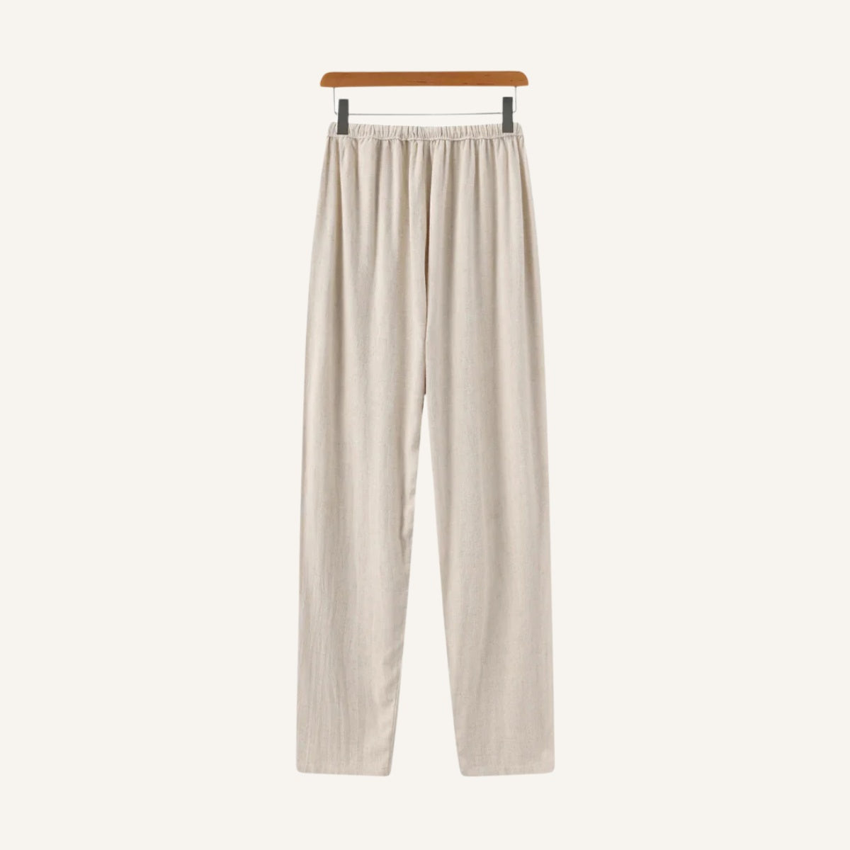 Calca Masculina de Linho Slim Fit Milford bege