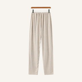 Calca Masculina de Linho Slim Fit Milford bege