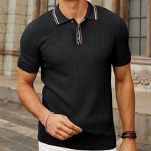 Camisa Polo Canelada Loreanni preto