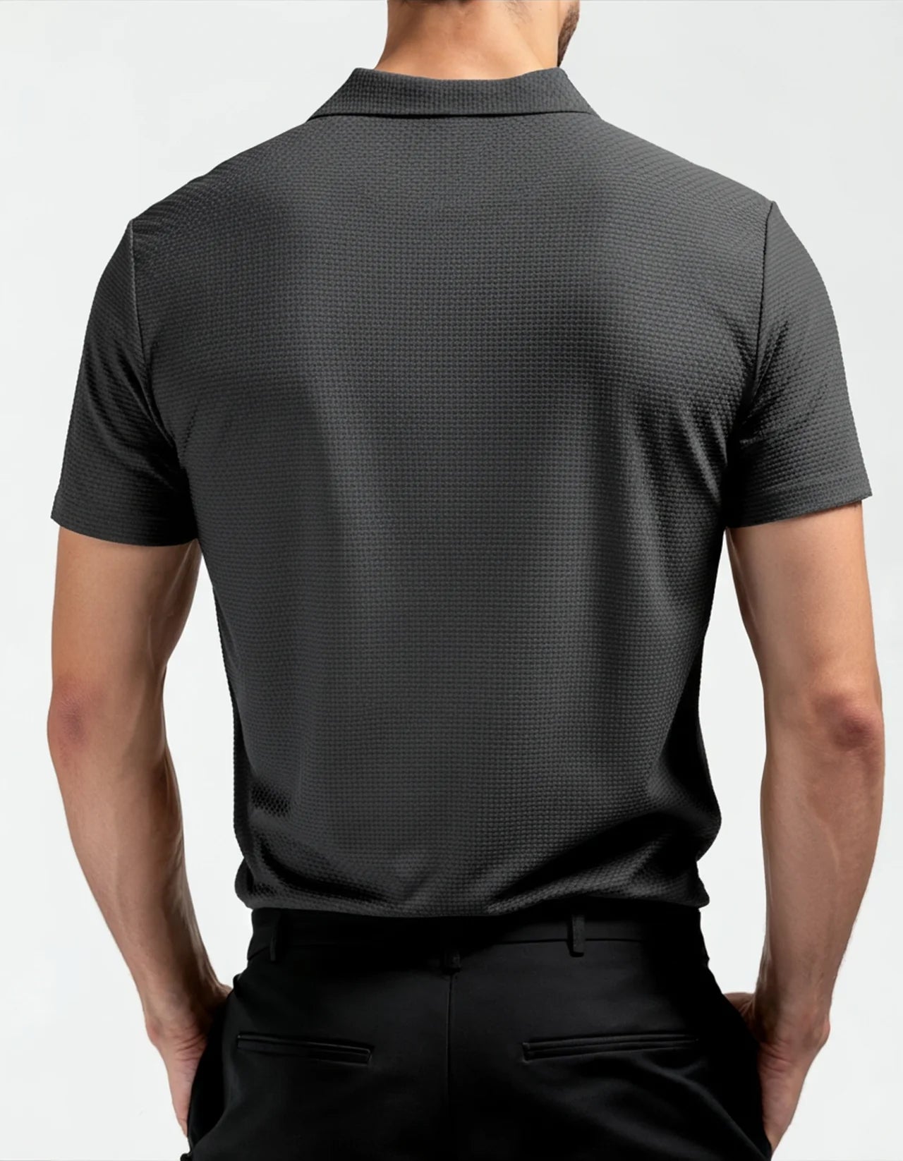 Camisa Polo Masculina Arrevier - Tecnologia Anti Amassado cinza