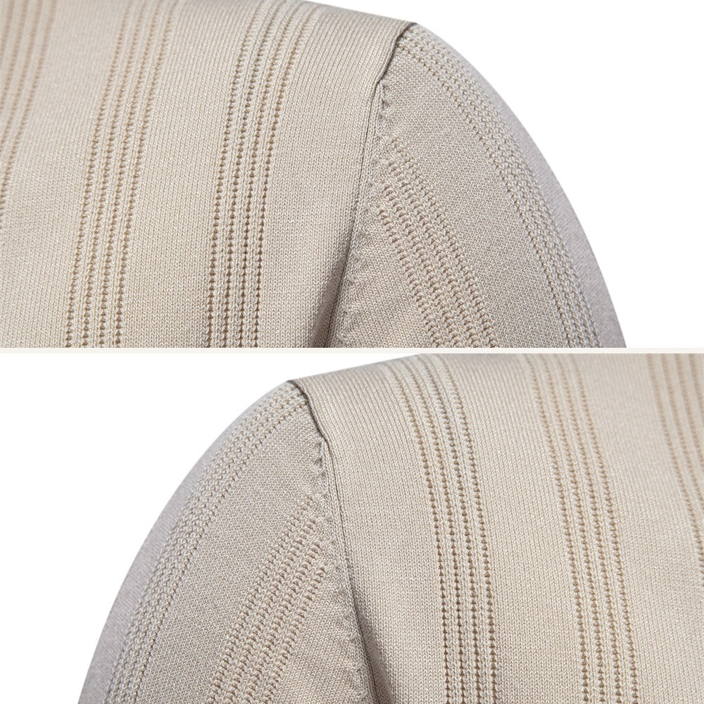 Camisa Polo Masculina Listrada Romero bege