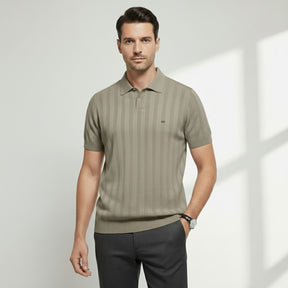 Camisa Polo Masculina Listrada Romero caqui