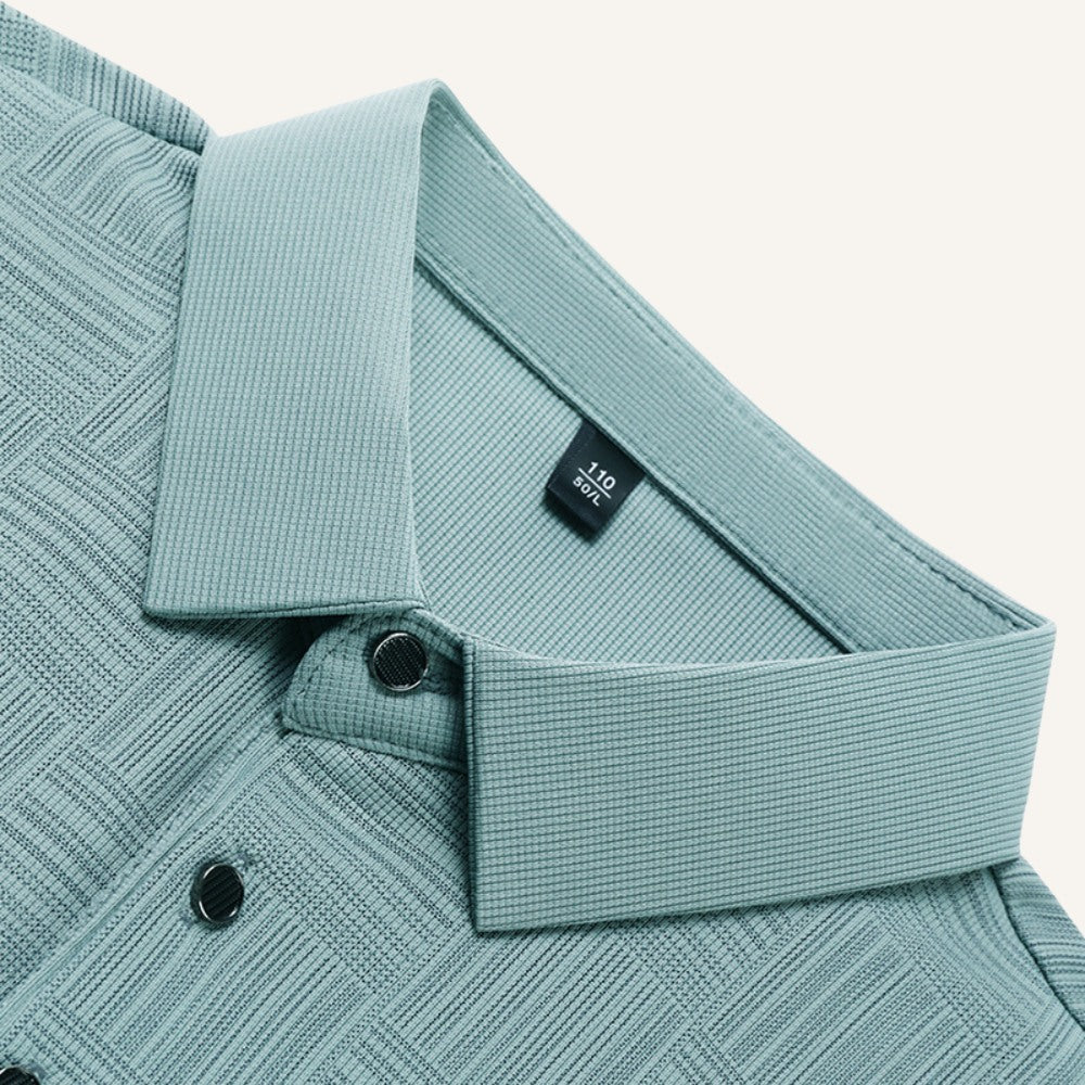 Camisa Polo Masculina Old Money Amalfi Verde Agua 1