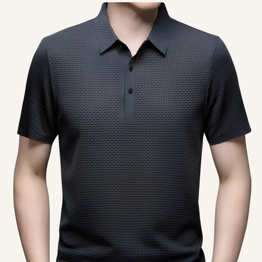 Camisa Polo Masculina Old Money Arrevier Cinza 1