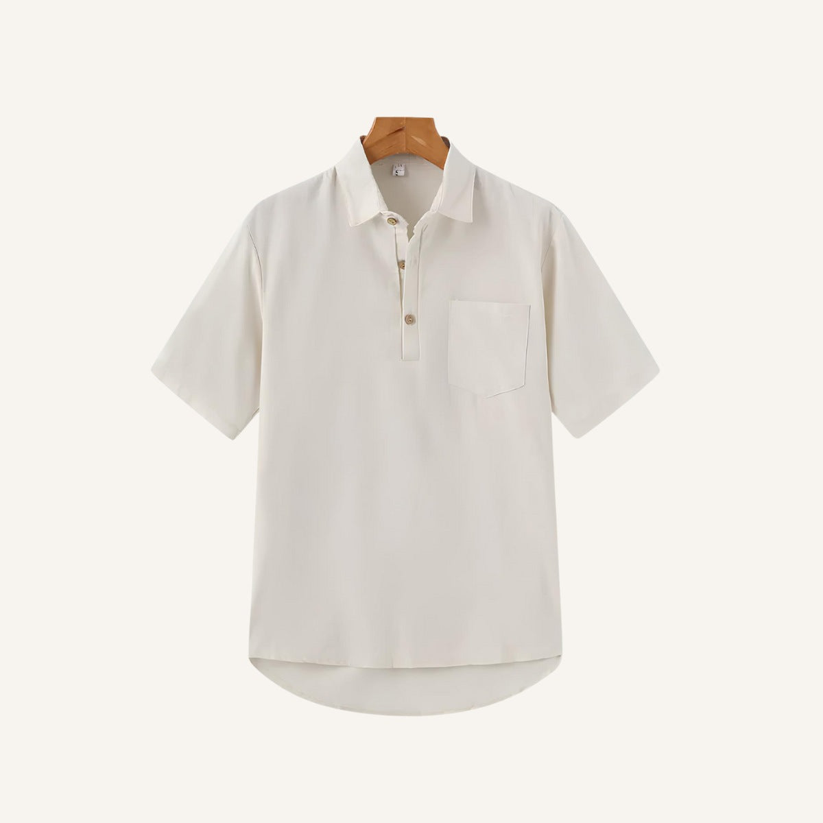 Camisa Polo de Linho Casablanca Bege