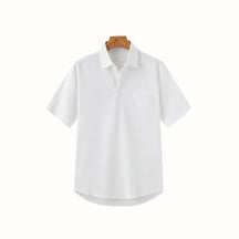 Camisa Polo de Linho Casablanca Branca