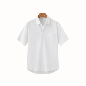 Camisa Polo de Linho Casablanca Branca