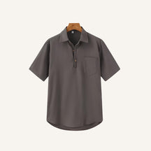 Camisa Polo de Linho Casablanca Cinza