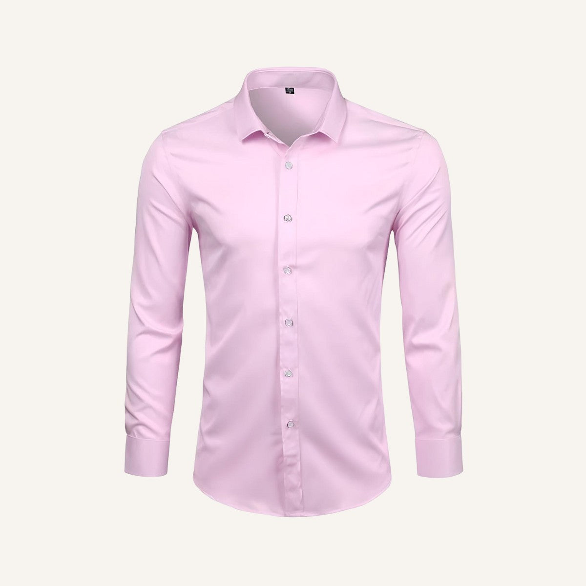 Camisa Social Lisa Anti Amassado e Anti Odor rosa