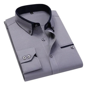 Camisa Social Masculina Navie