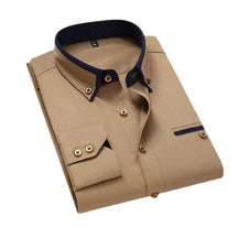 Camisa Social Masculina Navie marrom