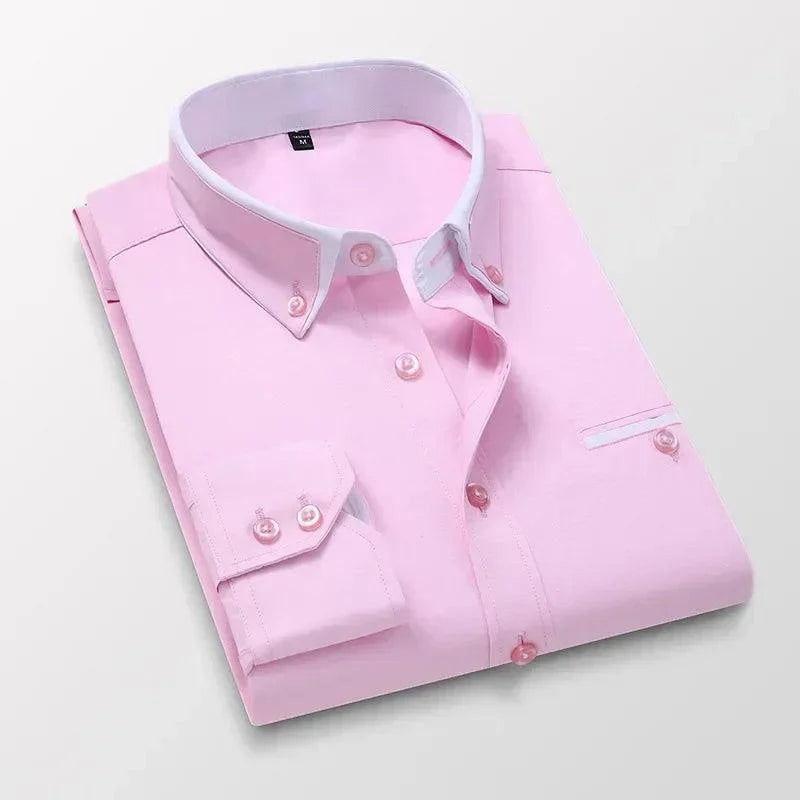 Camisa Social Masculina Navie rosa