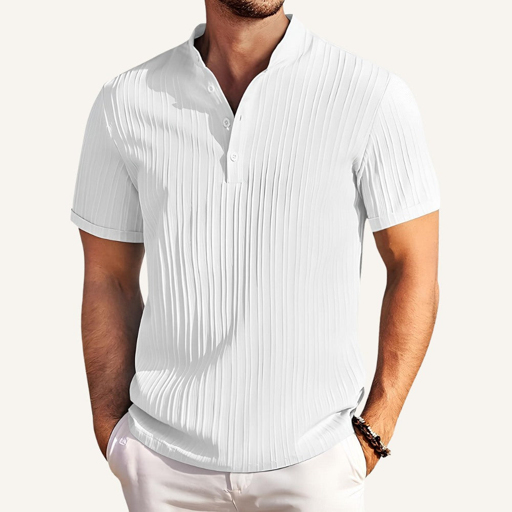 Camisa de Linho Old Money Richelieu Branca