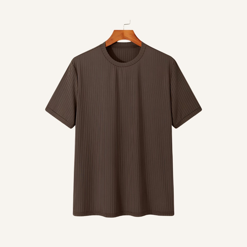 Camiseta Masculina Slim Fit Dalphin Marrom