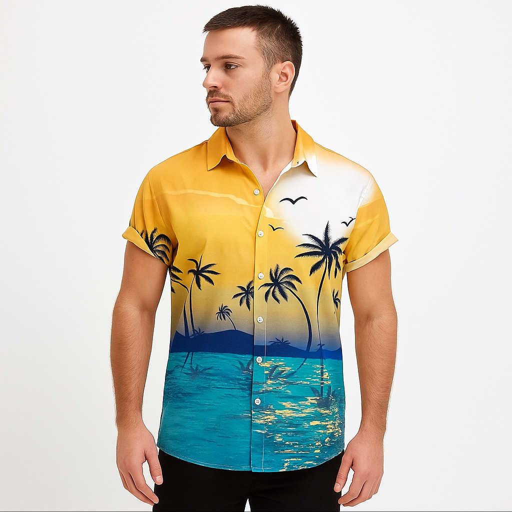 Camisa Casual Masculina Hariemo