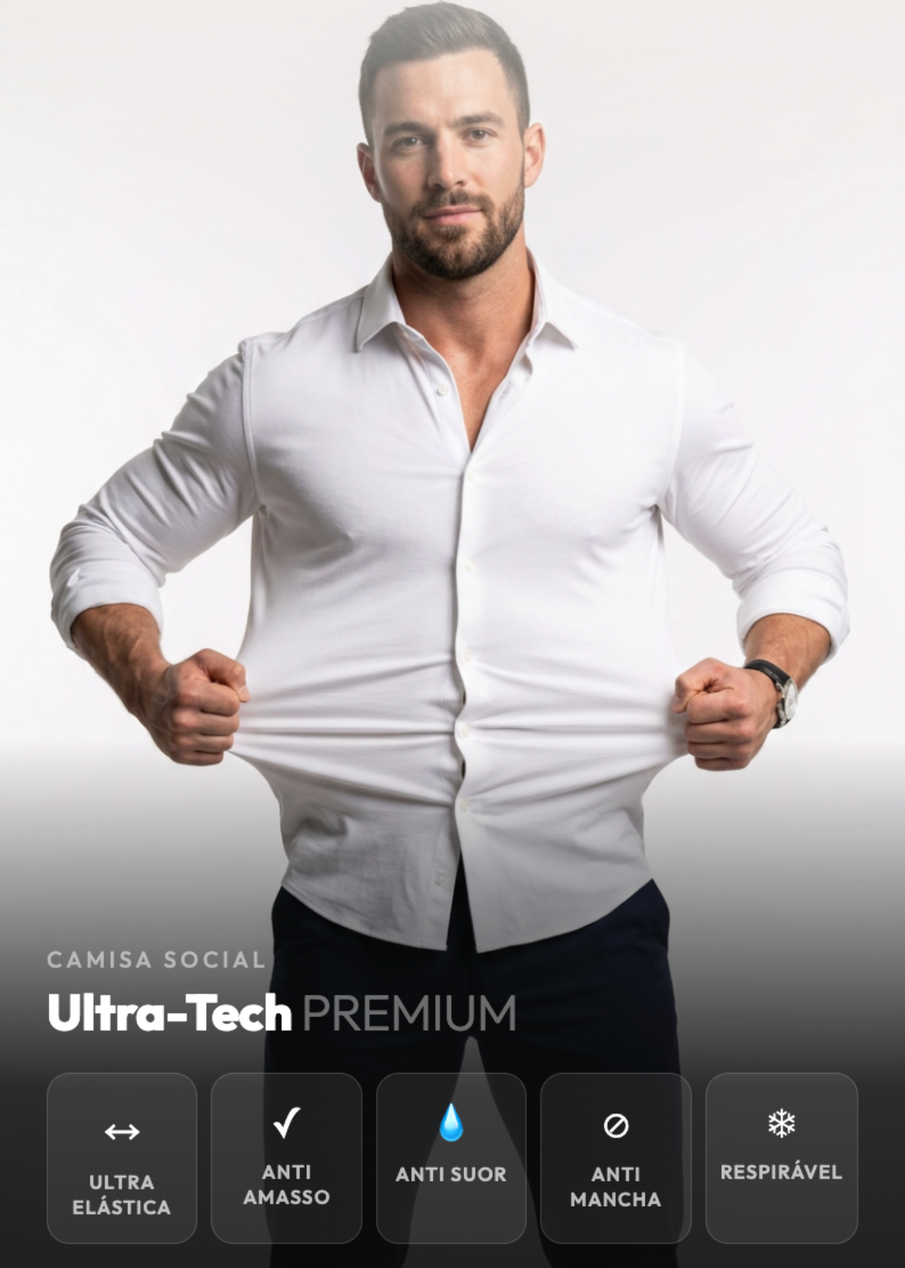 Camisa Social Ultra-Tech PREMIUM (Compre 1, Leve 2)