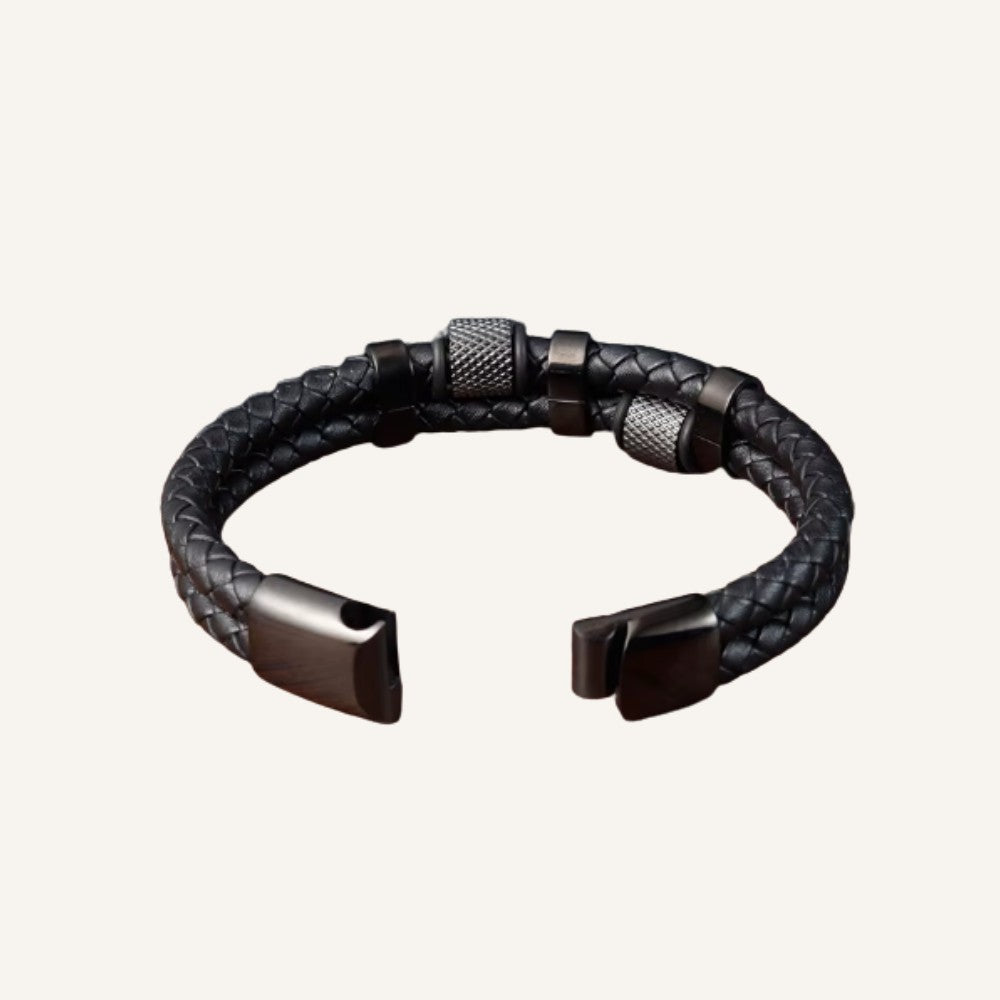 Pulseira de Couro Masculino Riviera