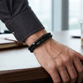 Pulseira de Couro Masculino Riviera