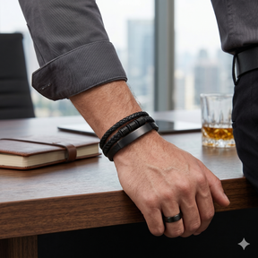 Pulseira de Couro Masculino Riviera