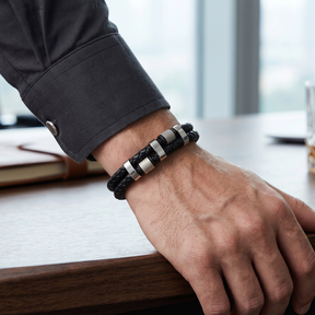 Pulseira de Couro Masculino Riviera