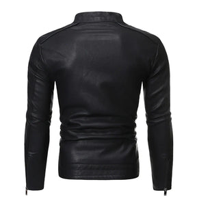 Jaqueta Masculina em Couro - Cognac Fit