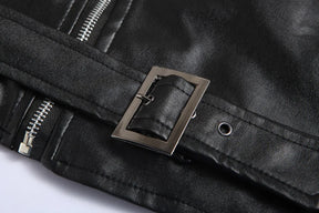 Jaqueta Masculina em Couro - Moto Black