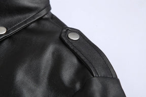 Jaqueta Masculina em Couro - Moto Black