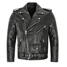 Jaqueta Masculina em Couro - Moto Black