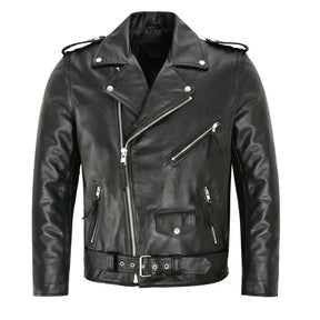 Jaqueta Masculina em Couro - Moto Black
