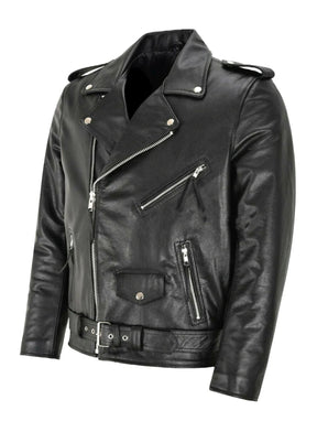 Jaqueta Masculina em Couro - Moto Black