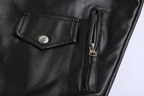 Jaqueta Masculina em Couro - Moto Black