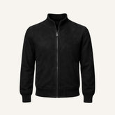 Jaqueta Masculina Suede Gola Alta Preta Monet 
