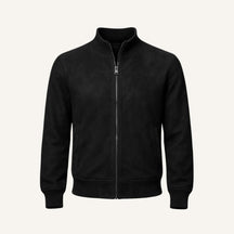 Jaqueta Masculina Suede Gola Alta Preta Monet 