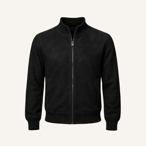 Jaqueta Masculina Suede Gola Alta Preta Monet 