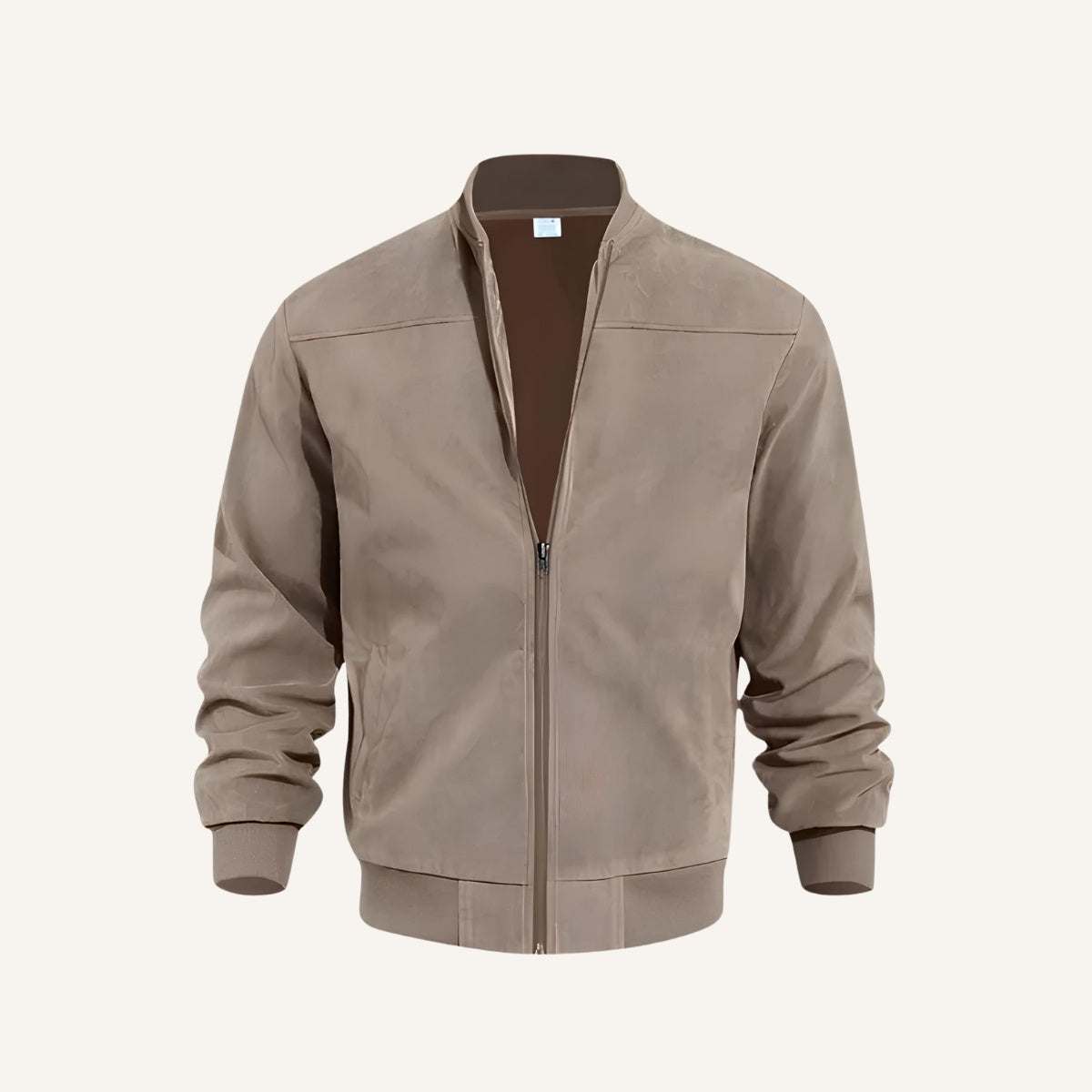 Jaqueta Masculina de Camurça Old Money Renoir caqui