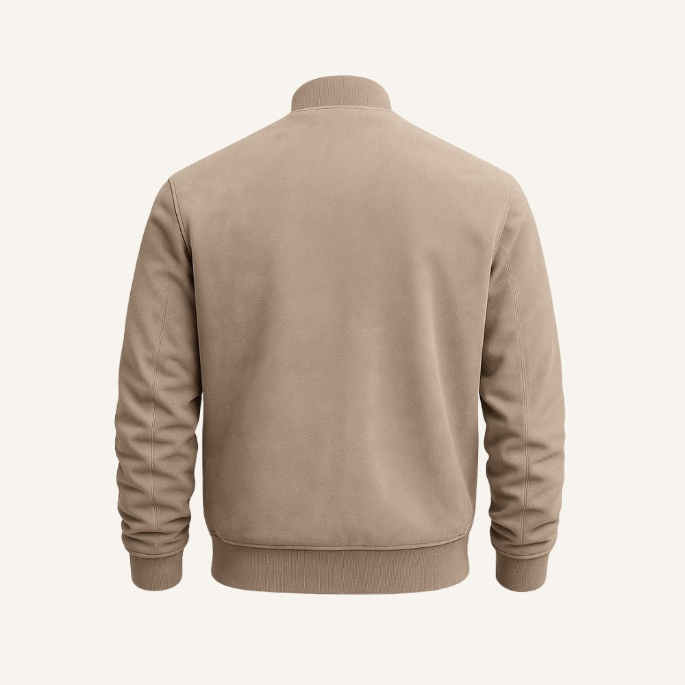 Jaqueta Masculina de Camurça Old Money Renoir caqui