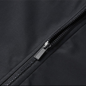 Jaqueta Masculina de Inverno Forrada Samour preta detalhes
