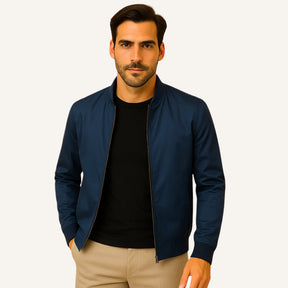 Jaqueta Masculina de Inverno azul marinho