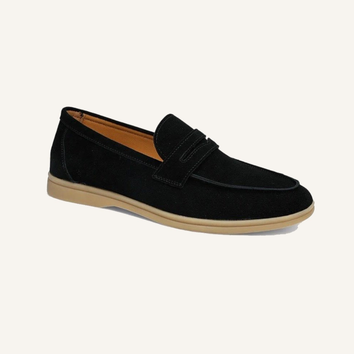 Mocassim Loafer de Camurca Masculino Master preto