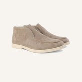 Mocassim Masculino de Camurca Cano Alto Tuccili Mocha