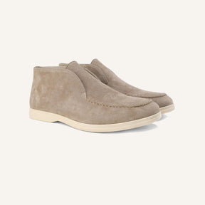 Mocassim Masculino de Camurca Cano Alto Tuccili Mocha